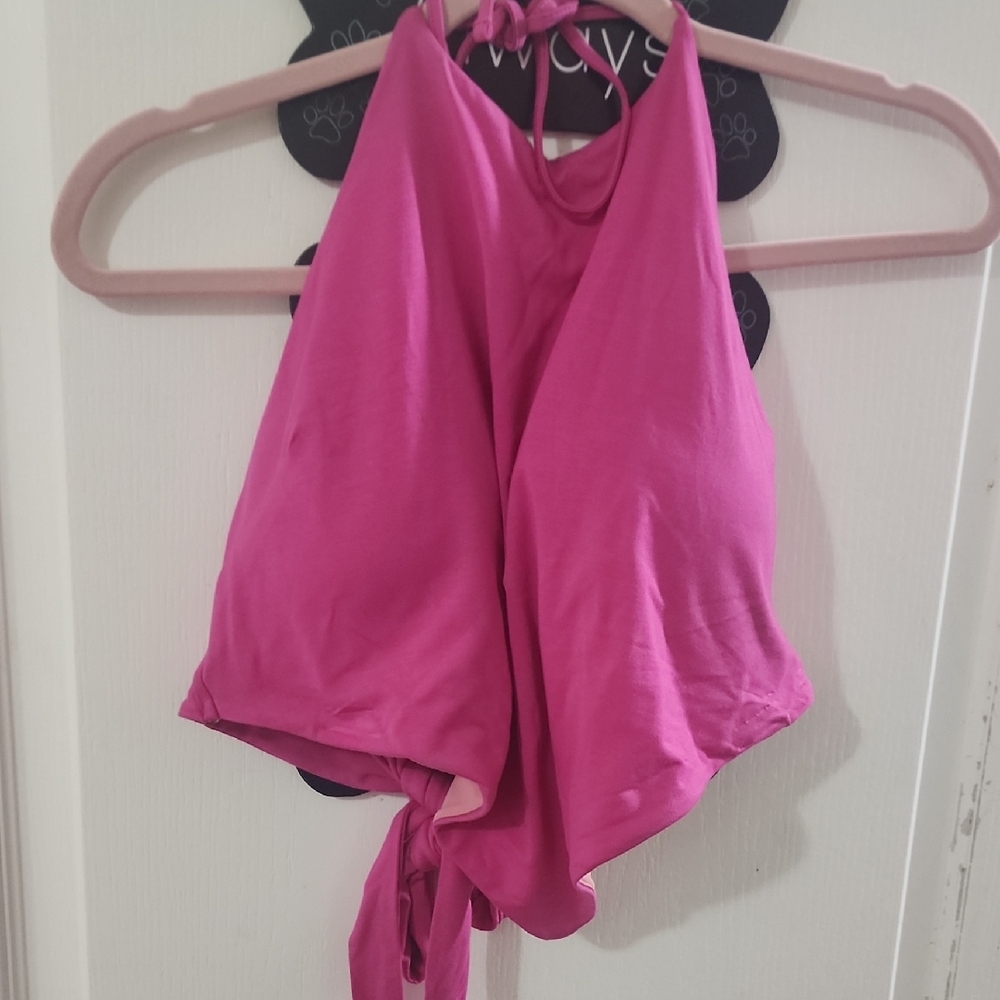 Klassy Network Pink Halter Top